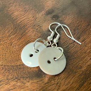 Handmade Button Earrings